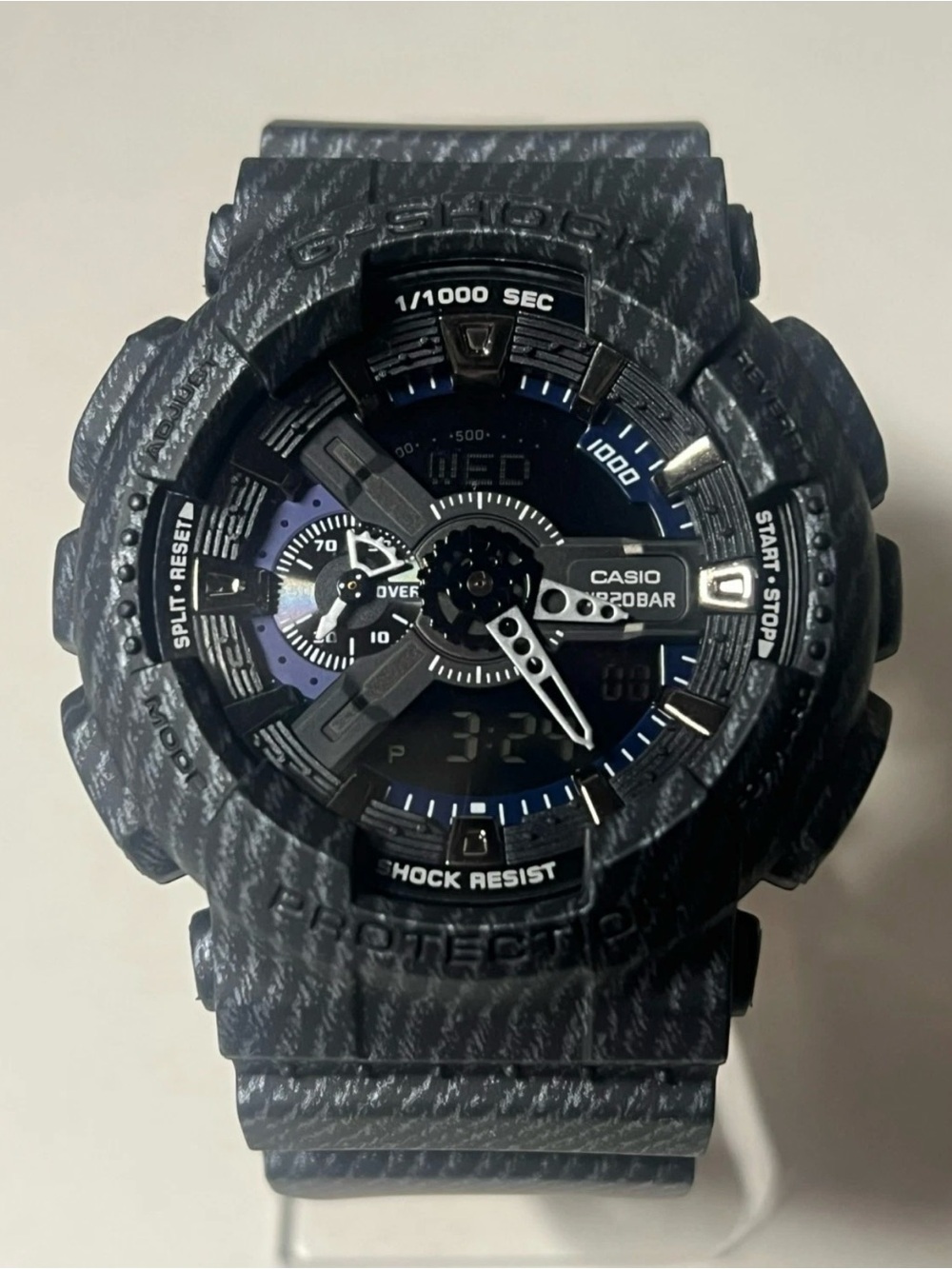 Casio G-Shock Men's Analog
Digital Resin Watch with Dark Blue Denim GA-110DC-1A